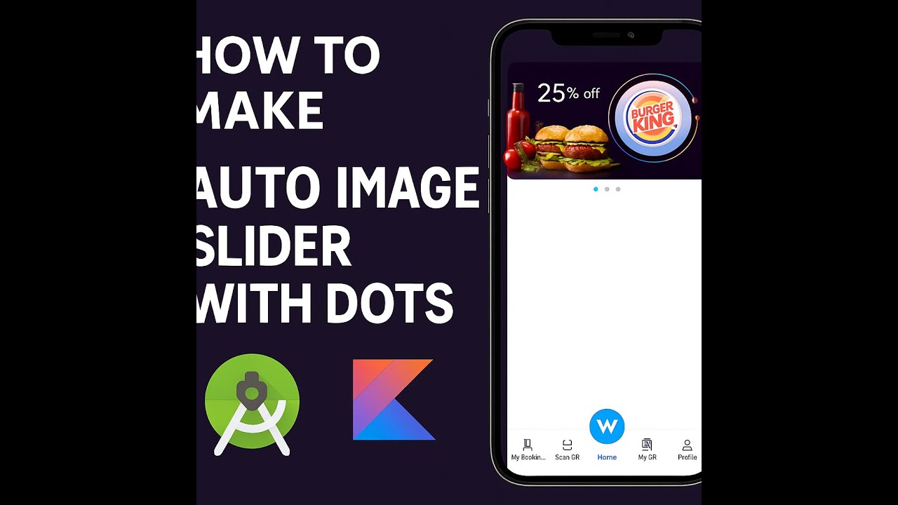 How to Make Auto Image Slider with Dots in Android Studio | Kotlin ViewPager Tutorial 2025