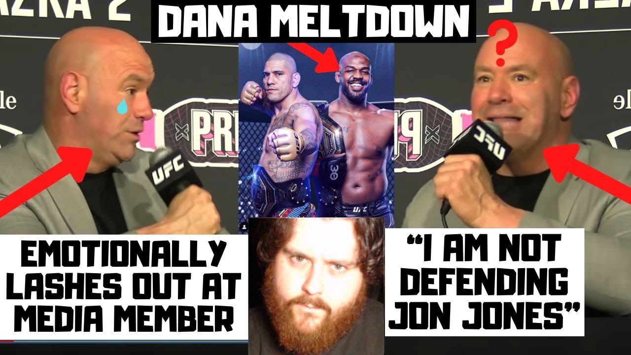 Dana White Has EMOTIONAL MELTDOWN As Pereira Moves Above Jones P4P? Jones Has Dirt On Dana?