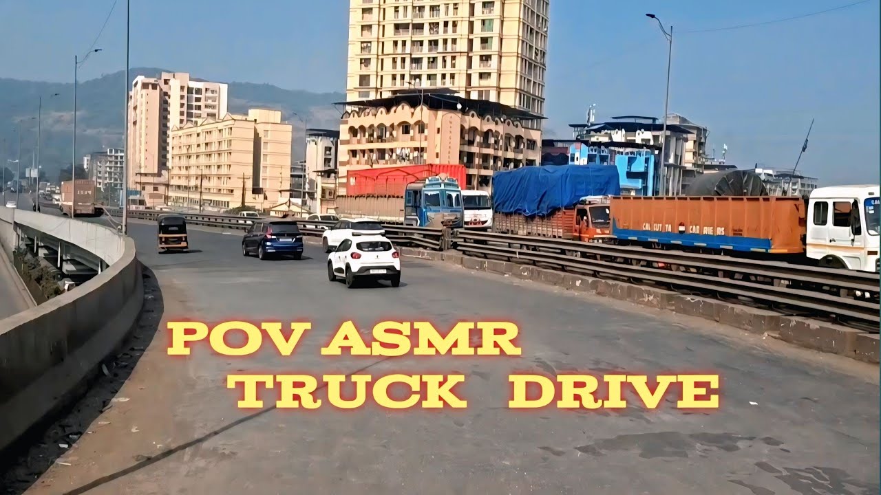 POV ASMR | Mumbai Area Morning Drive 🚛 | Indian City Truck POV