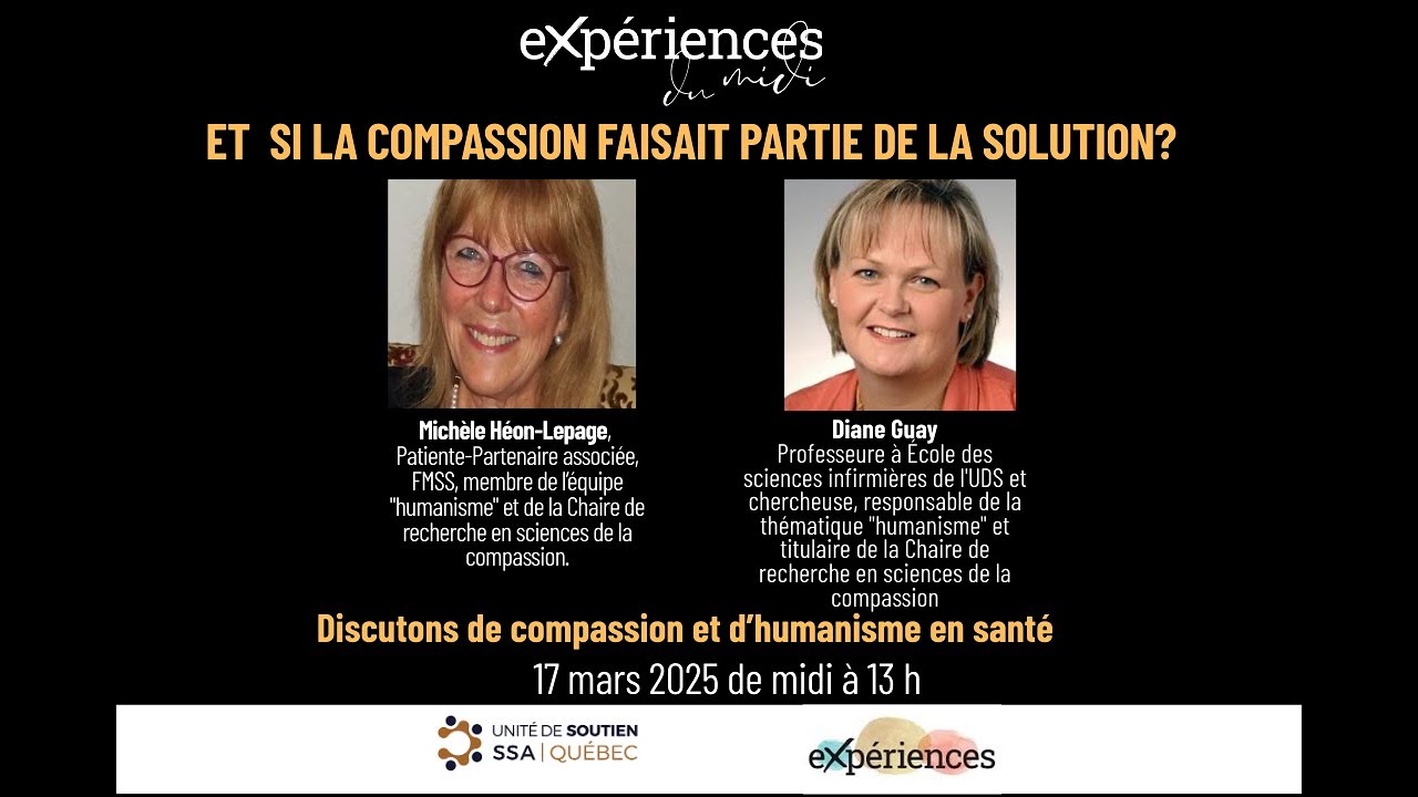 Expériences du midi: Discutons de compassion et d'humanisme en santé