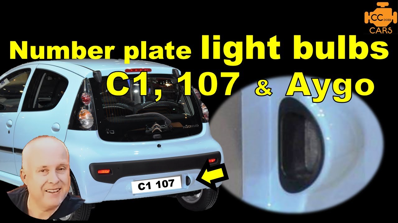 Подсветка номерного знака Citroen C1 | Лампа подсветки номерного знака Peugeot 107