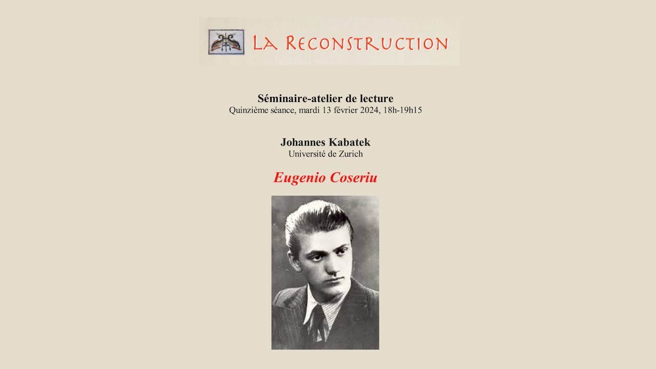 Eugenio Coseriu : Johannes Kabatek