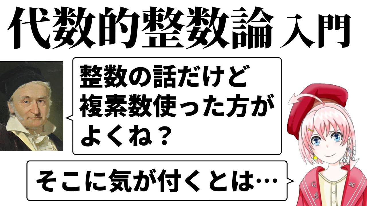 代数的整数論入門【雰囲気説明】