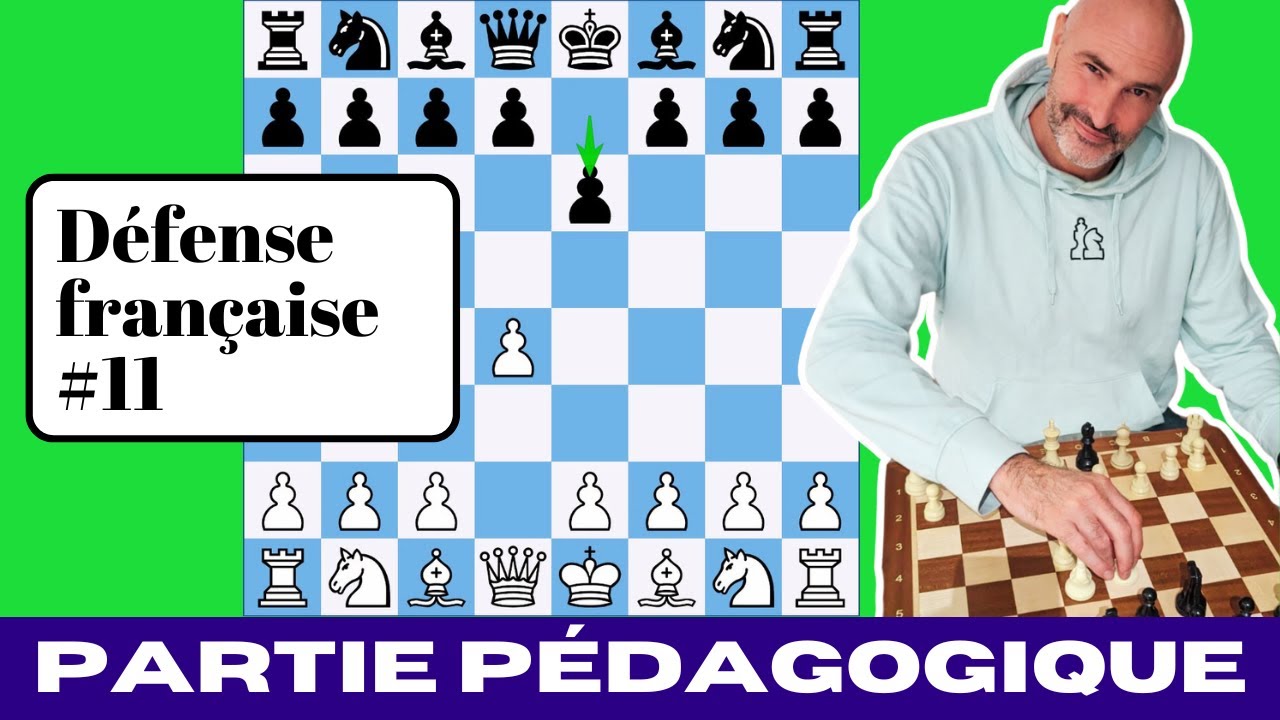 Défense française (11) : Partie d'échecs pédagogique