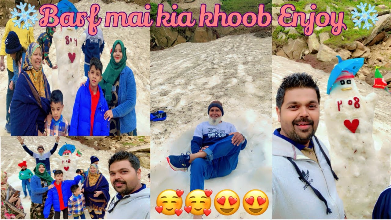 Pakistan Travel Vlog🚘❄️// part 4 // Naran mai barf pr kia enjoy//ifrahfaheemvlogs