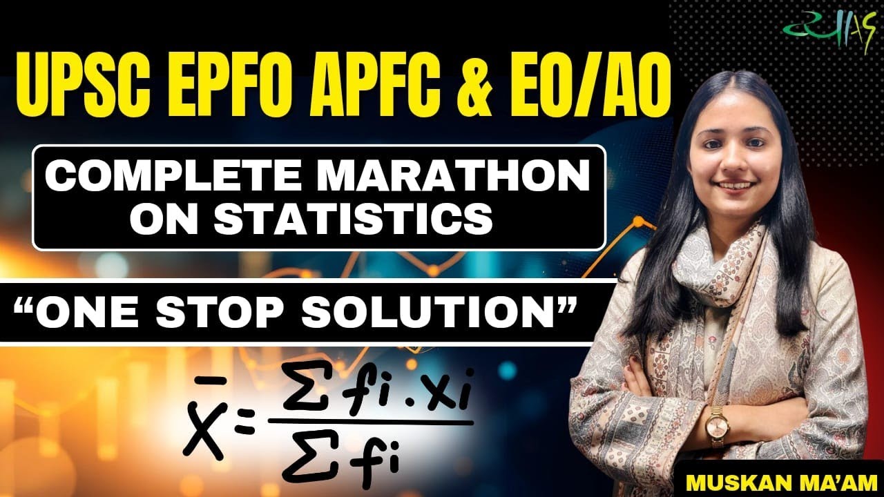 Complete Statistics Marathon | UPSC EPFO APFC 2025 | Vyasa IAS