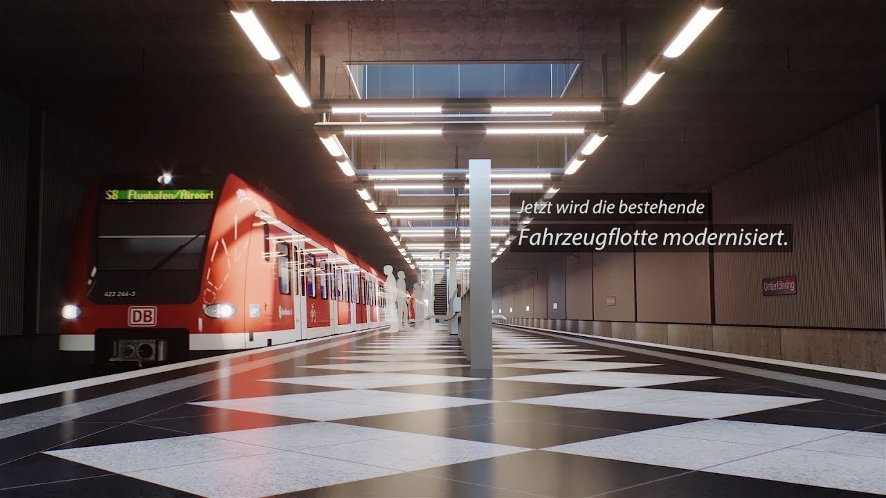 S-Bahn München | unterirdische Bahnhöfe Unterföhring und Ismaning