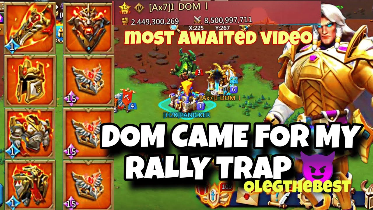 ОЛЕГ ЛУЧШИЙ | ДОМ ИМПЕРОР ПРОТИВ РАЛЛИ ТРАП | #rallytraplordsmobile #rallytrap #lordsmobile
