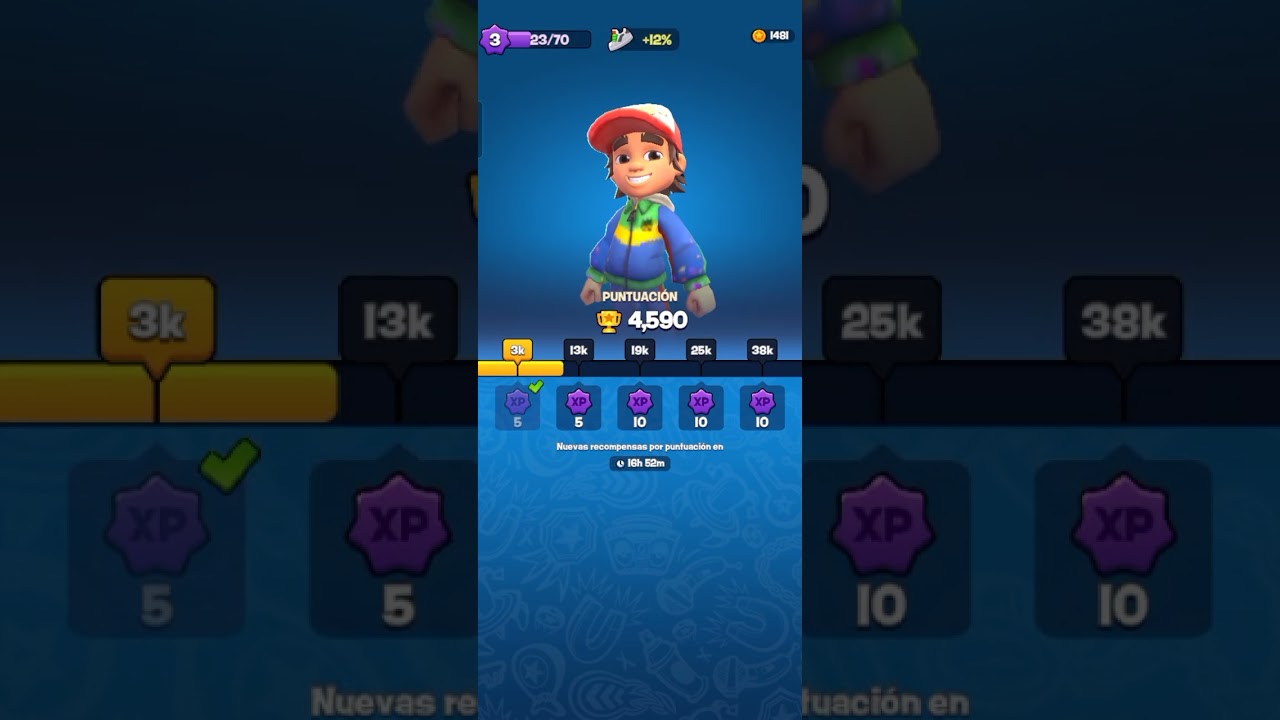 Jugando Subway Surfers Citi en celular 😁💯