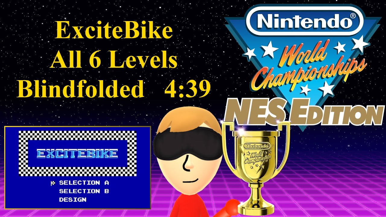 [Blindfolded] Speedrun (World Record): NWC NES Edition | ExciteBike [