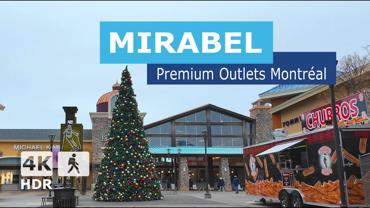 [ 4K ] 🎄 Premium Outlets Montreal Walking Tour | Mirabel, Quebec, Canada 2025 🇨🇦
