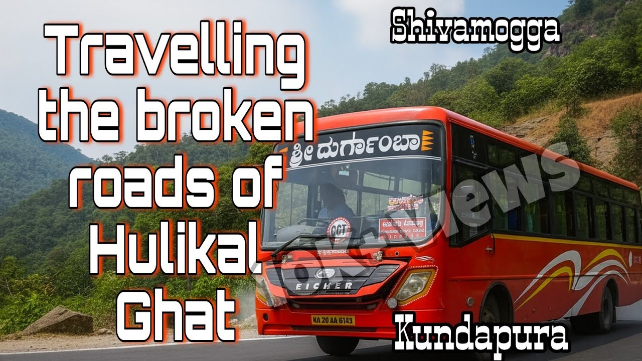 A Scenic Bus Journey | Hulikal Ghat Bus Travel | Shivamogga to Kundapura 