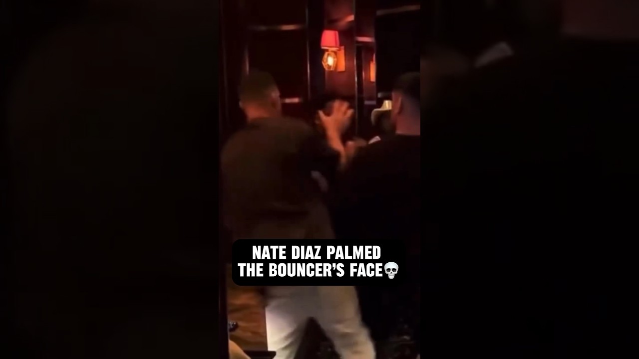 Nate Diaz got into an altercation with a bouncer at the club😅 (h/t mrtestoestrogen/X)