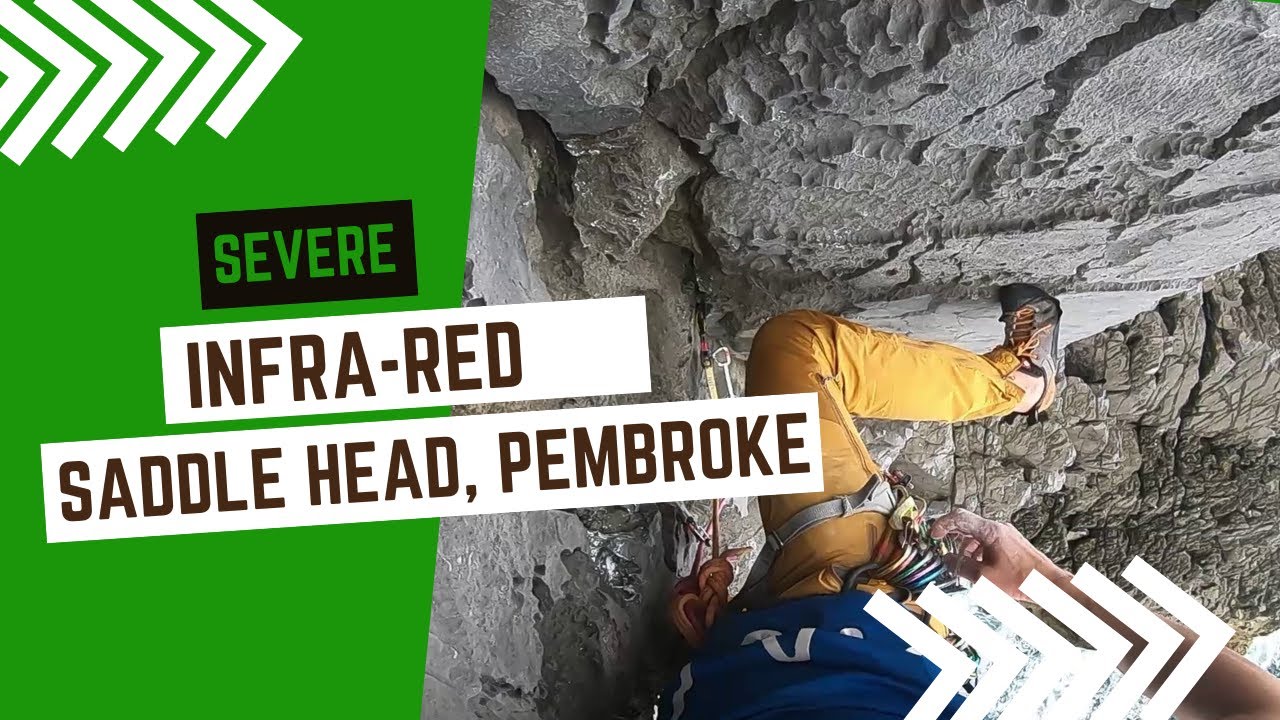 Trad climbing in Pembrokeshire - Infra-Red - Severe - Saddle Head