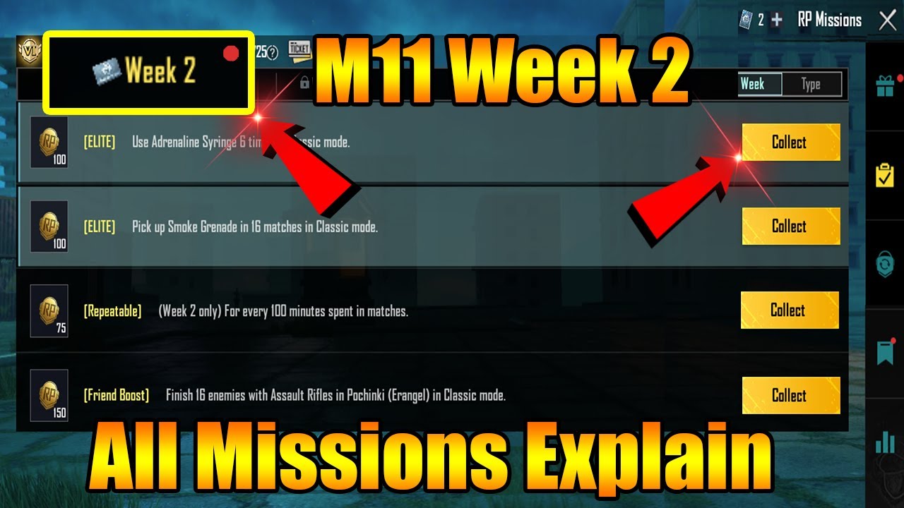 BGMI/PUBG M11 Week 2 Missions Explain | Royale Pass Hidden Hunters Week 2 All Mission Explain