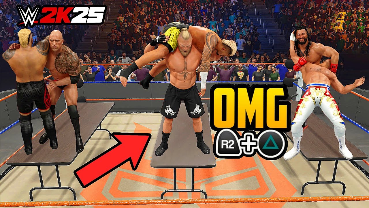 WWE 2K25 Экстремальные моменты, которые СЛОМАЛИ игру!!
