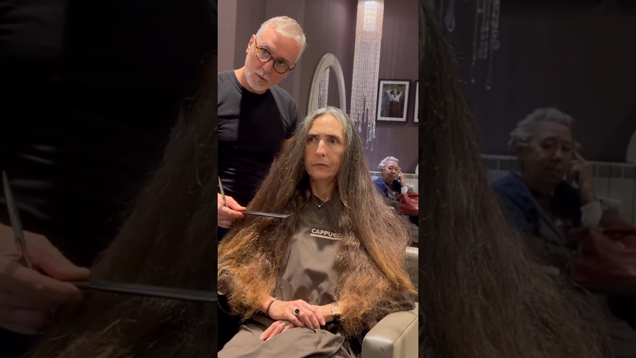 Un taglio radicale no comment difficile spiegare perch&eacute; la cliente non tagliava i capelli da anni &hearts;️