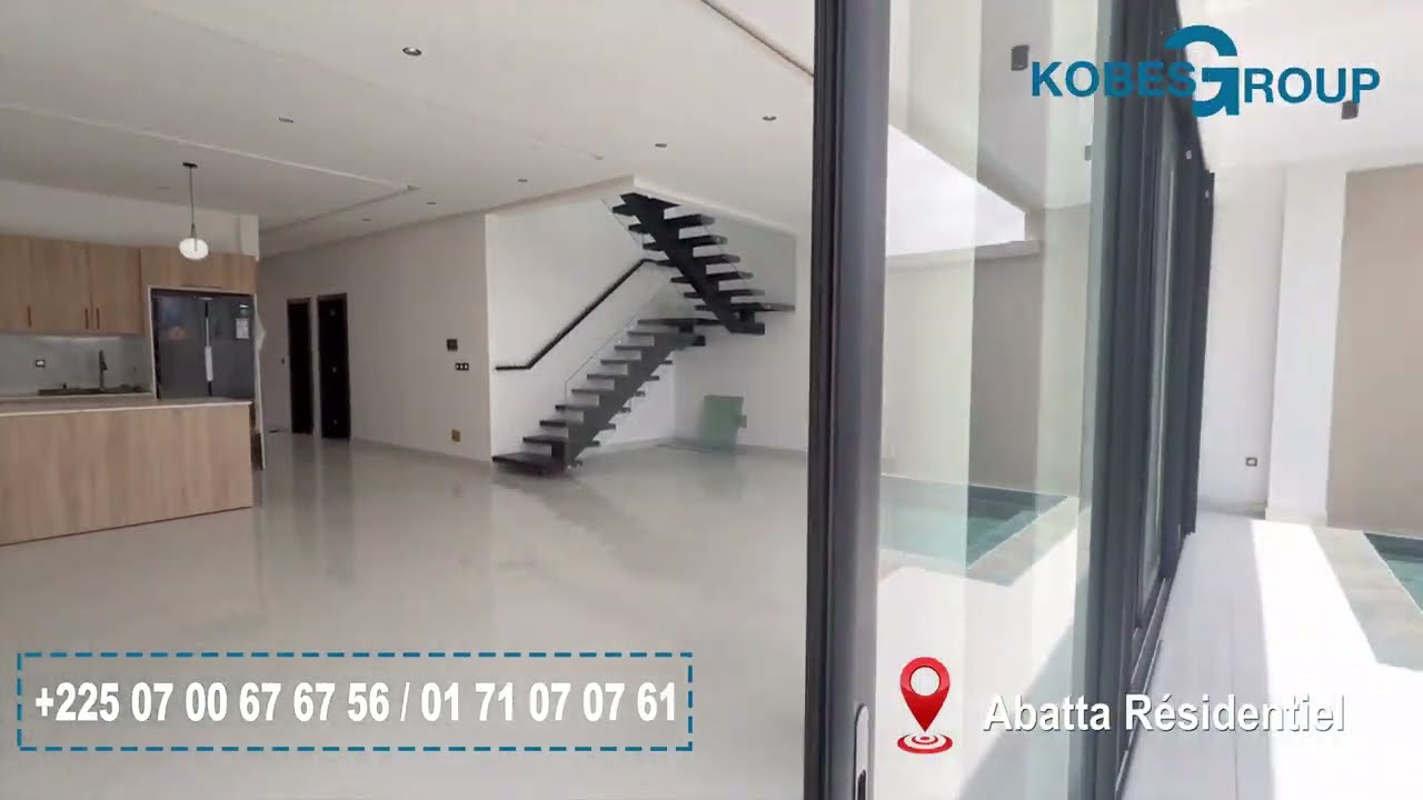 A VENDRE : (4) villas duplex  de tr&egrave;s bon standing &agrave; Cocody Abatta