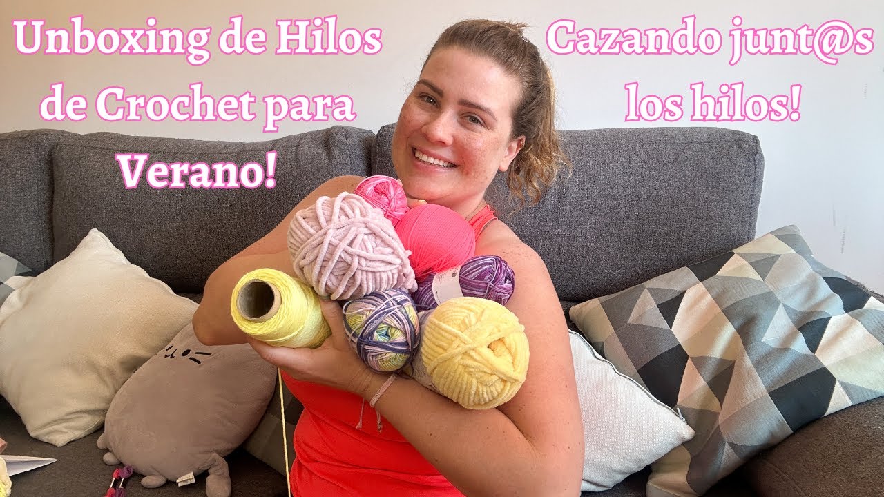 Cazando Hilos de Crochet para Verano + Unboxing de lanas 🧶🩷 | AlejandraSantoalla Vlog