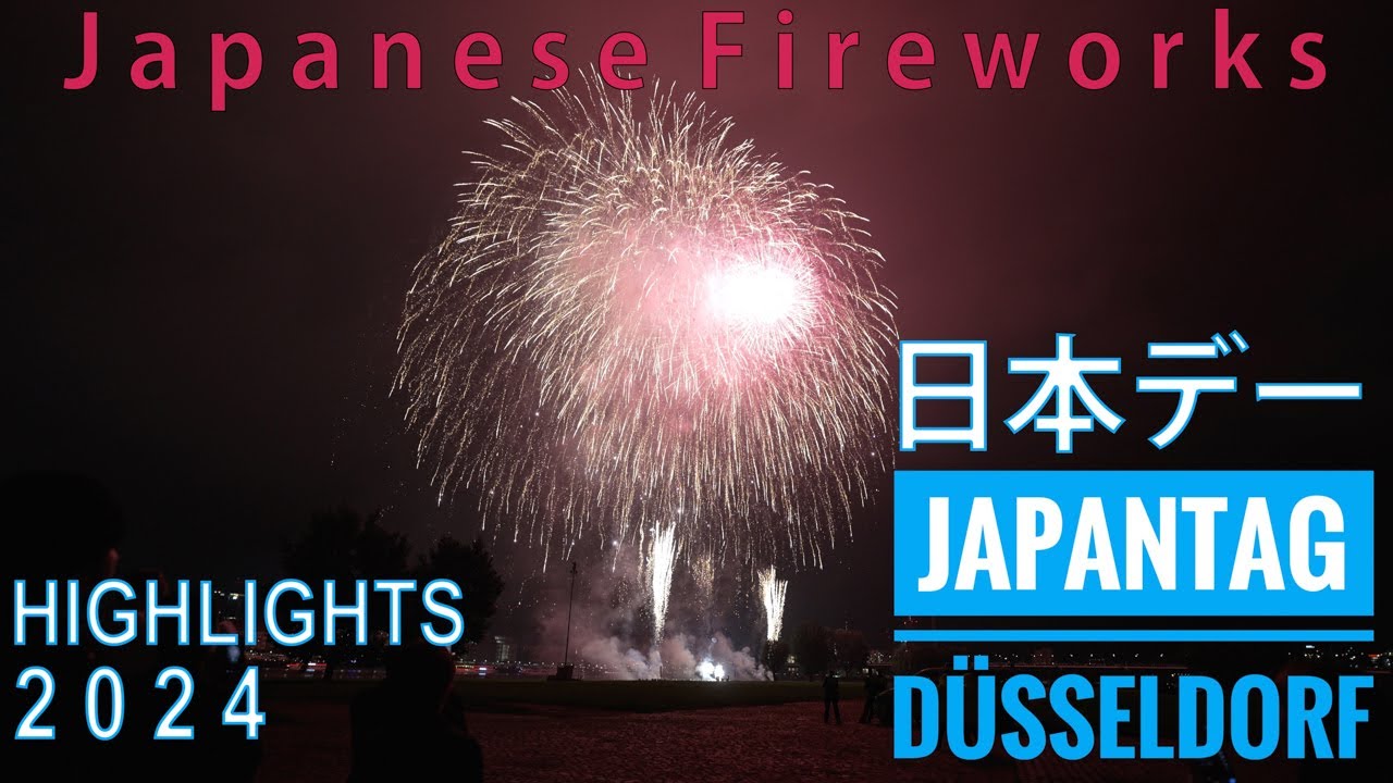 JAPAN-TAG/JAPAN DAY 2024: Amazing Japanese fireworks show HIGHLIGHTS | Düsseldorf, Germany | 4K HDR