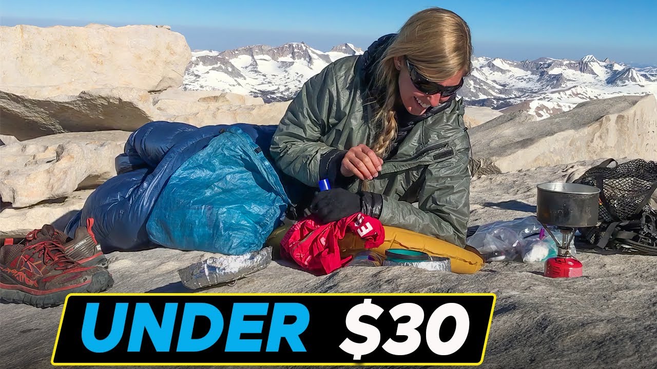 All The Backpacking Gear Under $30 I've Used (and Some I Plan To Use Soon)