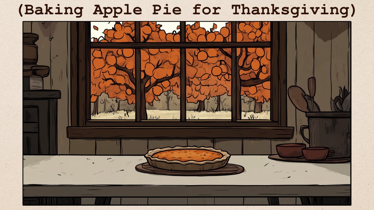 𝐁𝐚𝐤𝐢𝐧𝐠 𝐀𝐧 𝐀𝐩𝐩𝐥𝐞 𝐏𝐢𝐞 𝐅𝐨𝐫 𝐓𝐡𝐚𝐧𝐤𝐬𝐠𝐢𝐯𝐢𝐧𝐠 ~ 𝐋𝐢𝐬𝐭𝐞𝐧𝐢𝐧𝐠 𝐉𝐚𝐳𝐳 𝐓𝐨 𝐒𝐚𝐲 𝐆𝐨𝐨𝐝𝐛𝐲𝐞 𝐀𝐮𝐭𝐮𝐦𝐧