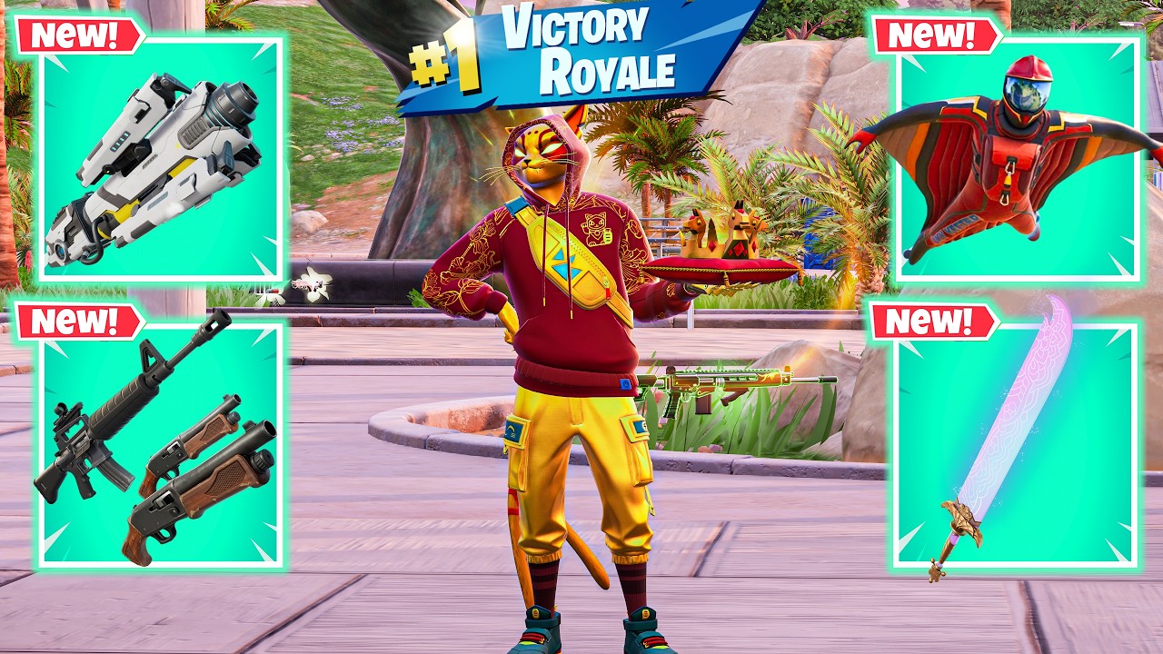 LUCKY NYANJA vs NEW! MYTHIC'S CHALLENGE (NEW!! Fortnite Chapter 7 Season 1)