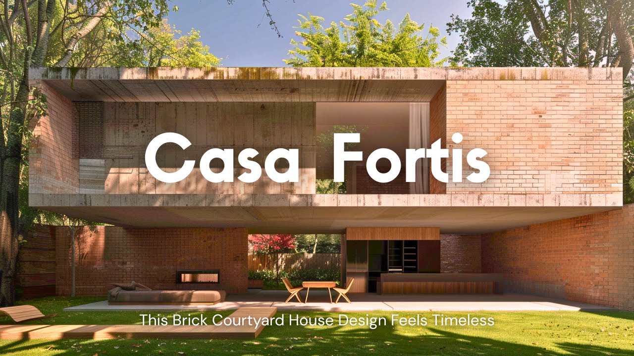 Этот кирпичный дом с внутренним двориком выглядит вневременным | Casa Fortis