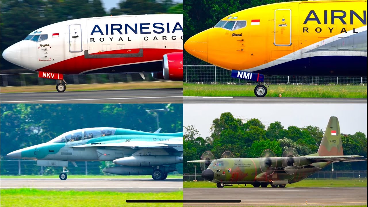 Kumpulan Pesawat Take Off di Bandara Internasional Halim Perdanakusuma Jakarta, Plane Spotting