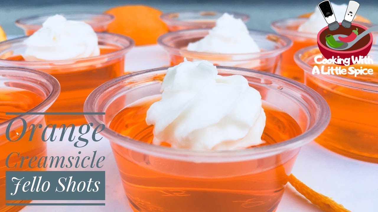 Легкие апельсиновые желе-шоты Creamsicle