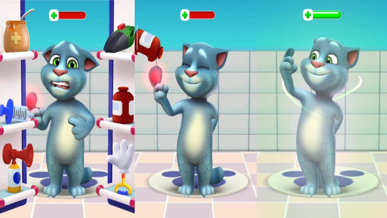 My Talking Tom 2 In Hospital finger sick Gameplay Level 75