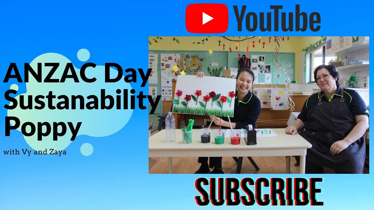 Easy to make Sustainability Anzac Day Poppy with Vy and Zaya | Jigsaw Childcare Online Learning