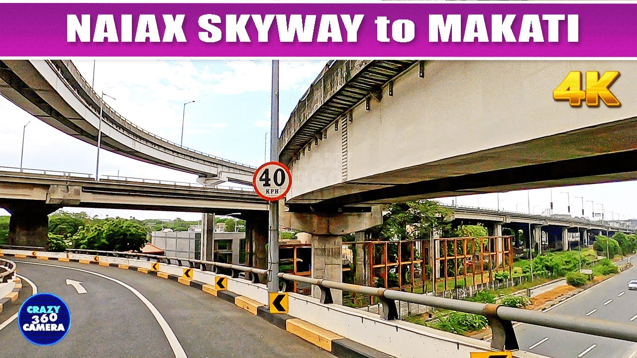 NAIAX To Greenbelt Makati, Philippines | Picturesque Drive | [4K]