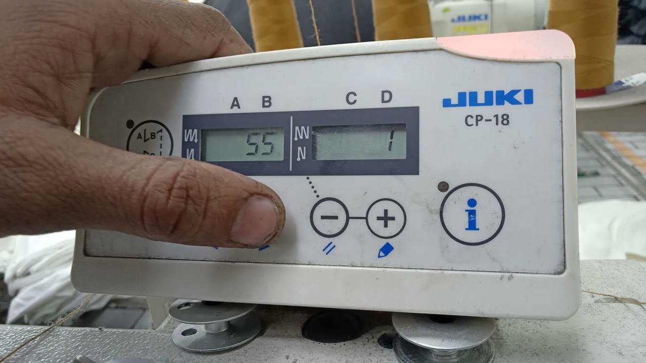 How to set #programming of #LH-3588A-7 #double #needle #juki #machine