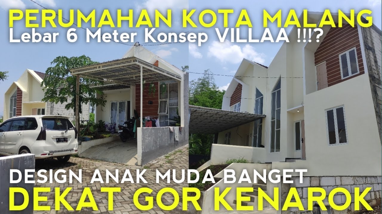 PERUMAHAN KOTA MALANG MURAH KONSEP VILLA⁉️ LEBAR 6 METER 📍DEKAT GOR KENAROK