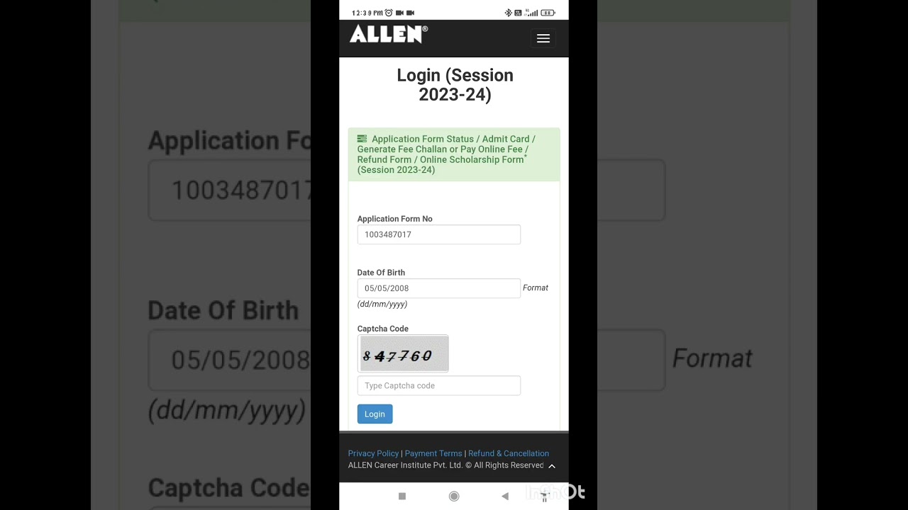 how to upload admit card for asat exam