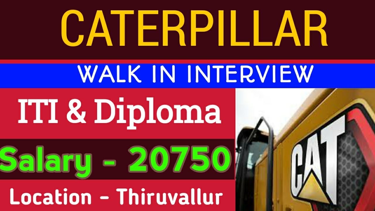 😲 Caterpillar latest job vacancy in Tamil / Tamil jobs