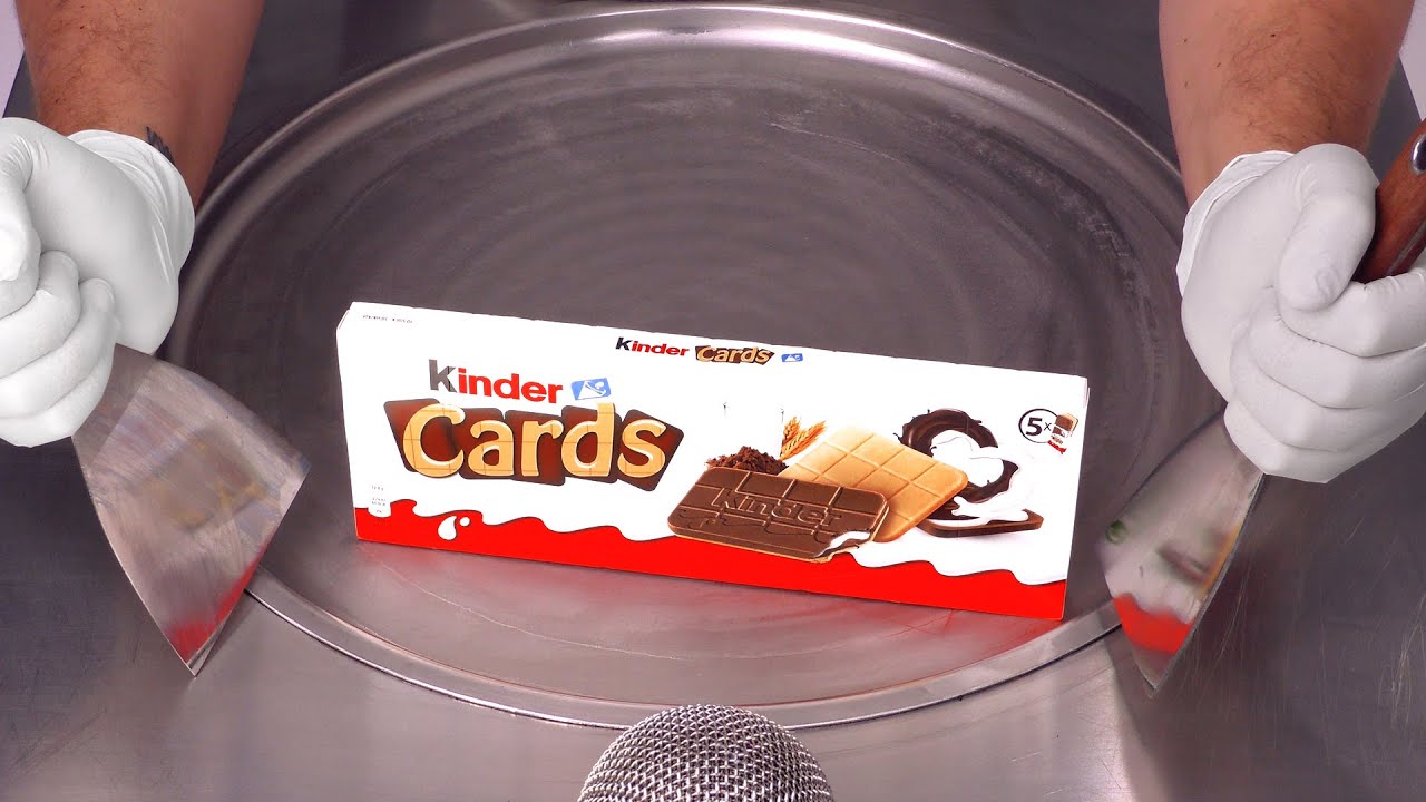 Kinder Cards - Ice Cream Rolls | ASMR