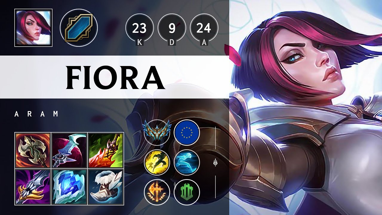 Fiora ARAM: Quadra Kill, Legendary - EUW Challenger Patch 14.21