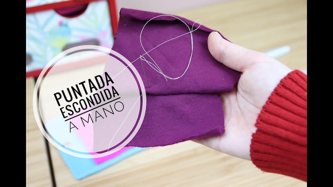 Cómo coso la puntada escondida o invisible | costura fácil