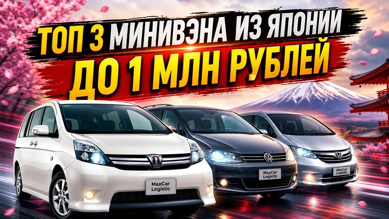 ✅ СЧИТАЕМ МИНИВЭНЫ ИЗ ЯПОНИИ ДО 1 МЛН. РУБ