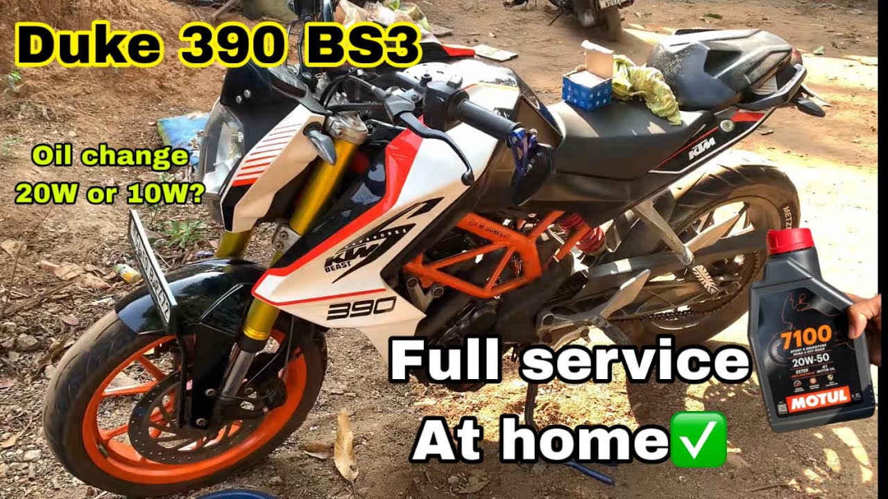 ktm duke 390 full service at home ✅ | duke 390 maintenance service cost | duke  engine oil change | 