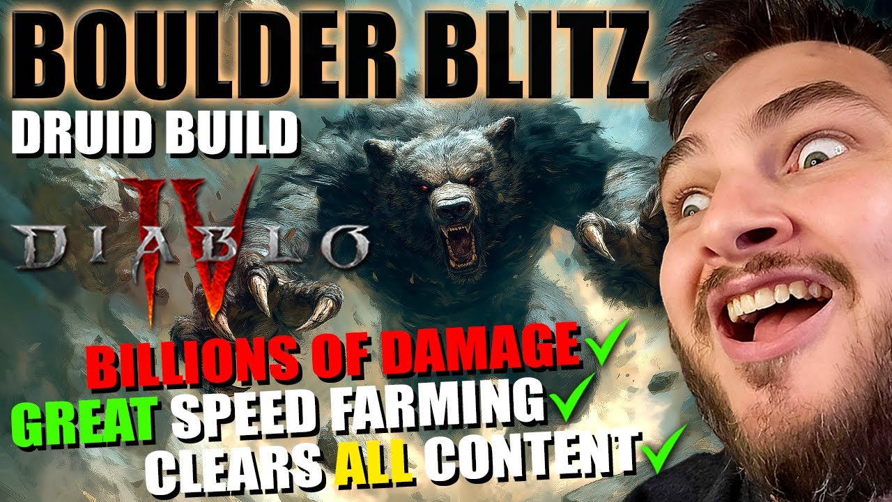 Diablo 4 - Руководство по билду друида BOULDER BLITZ (яма 95+) БЫСТРЫЙ ФЕРМ СТАЛО ПРОЩЕ!