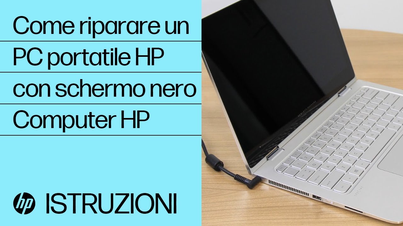 Come riparare un PC portatile HP con schermo nero | Computer HP | HP Support