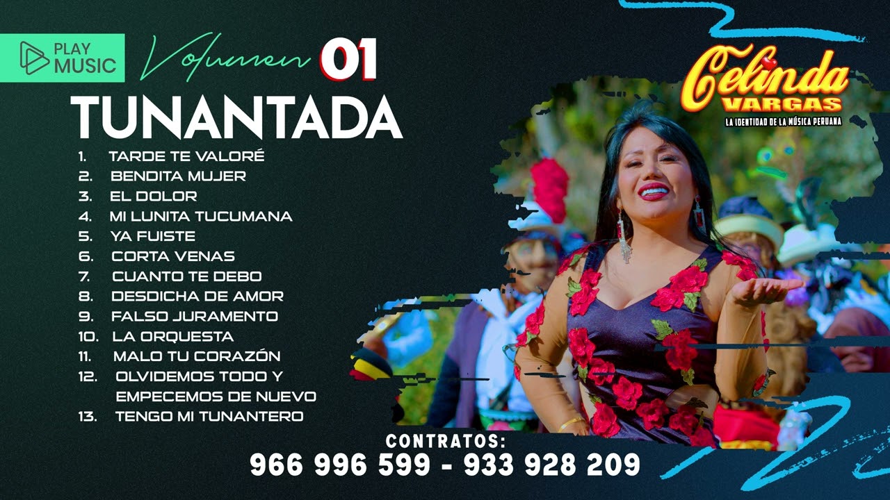TUNANTADA - TOP 13 ÉXITOS VOLUMEN 01 - CELINDA VARGAS @celindavargas