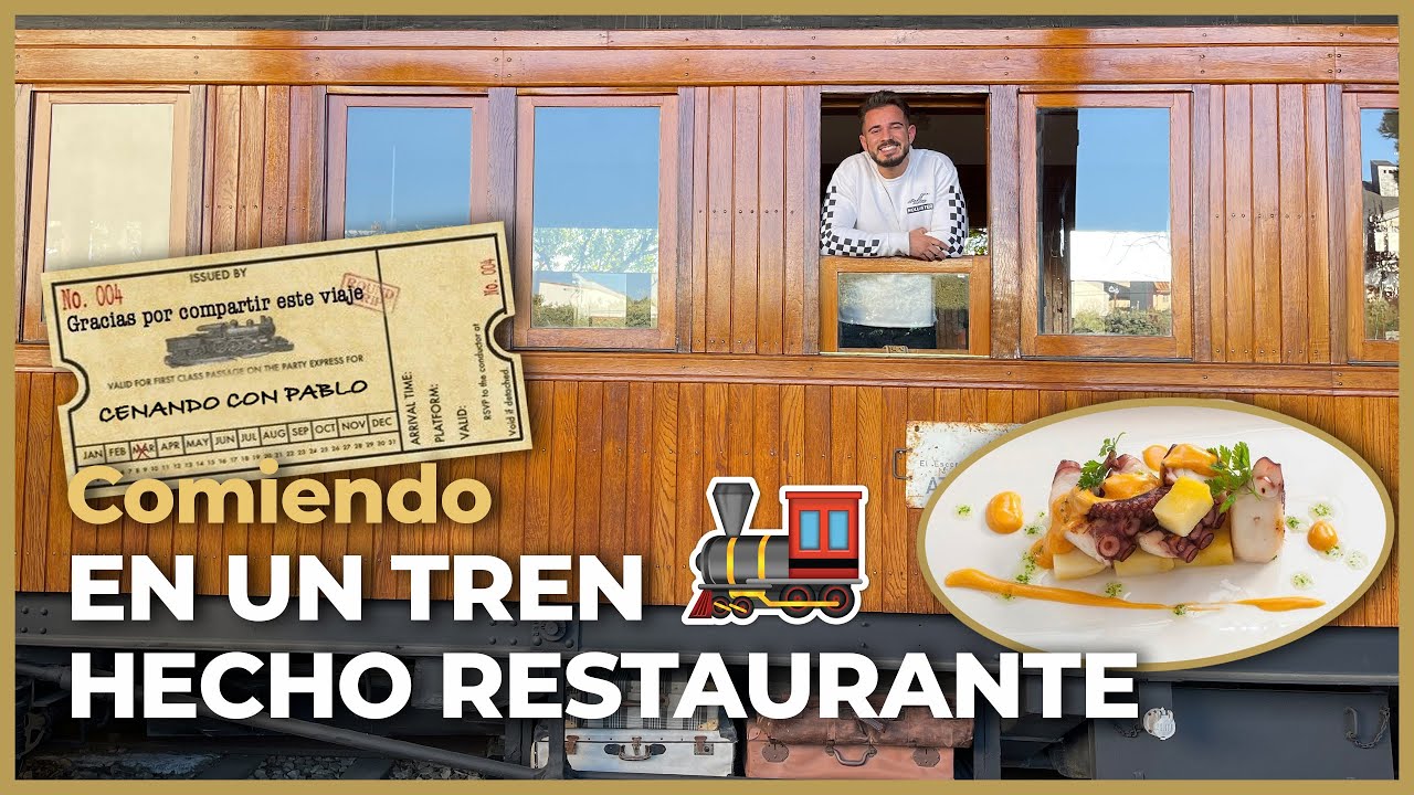 Comiendo en un TREN de la SIERRA DE MADRID!!