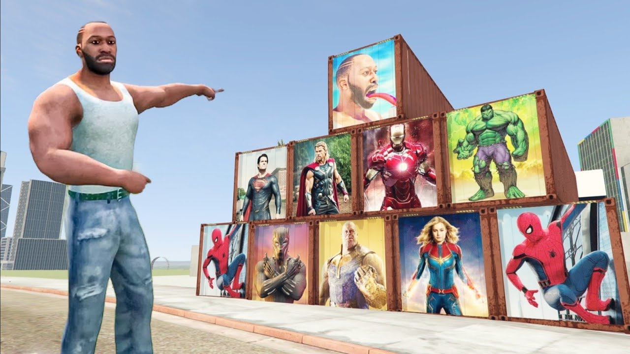 FRANKLIN OPEN ALL AVENGERS ( MYSTERY BOX ) 😱 INDIAN BIKE DRIVING 3D #2