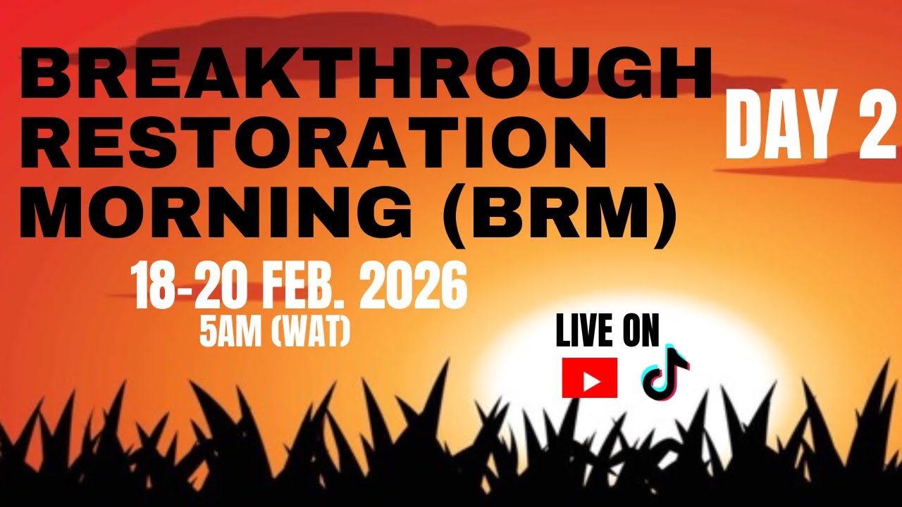 BREAKTHROUGH RESTORATION MORNING PRAYER //PROPHETIC PRAYER//DAY 2