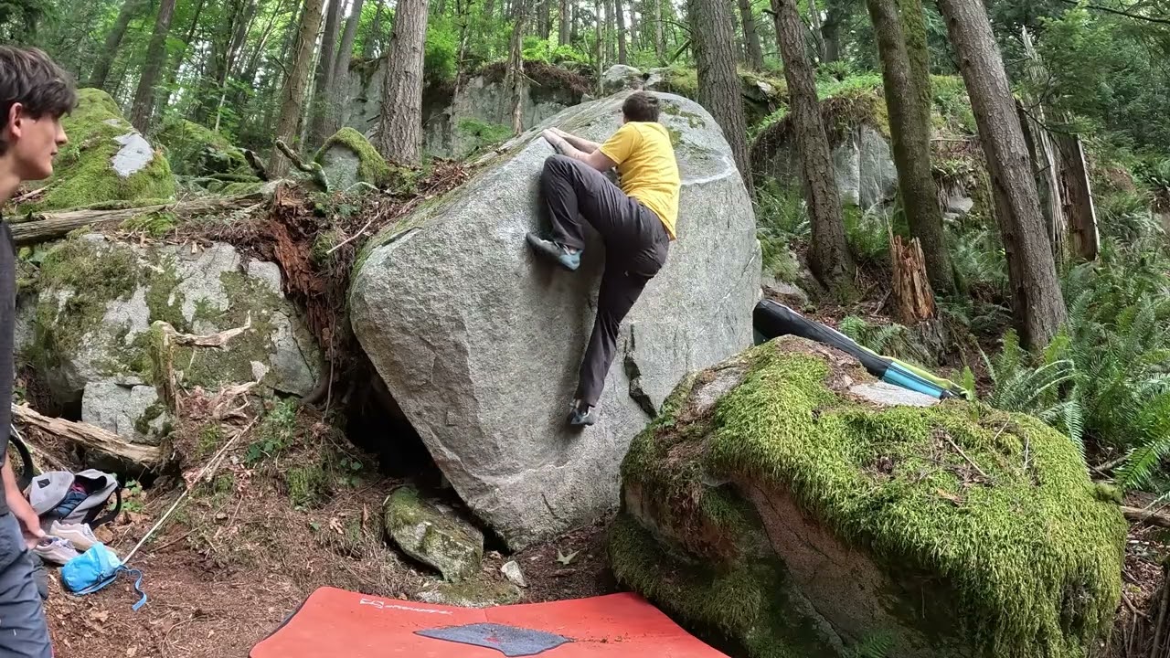 Inward Heelflip V3 Cypress Bouldering