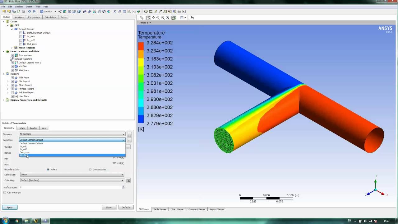 ANSYS CFD (CFX y Fluent) Cantidad de calor - Parte 1/2